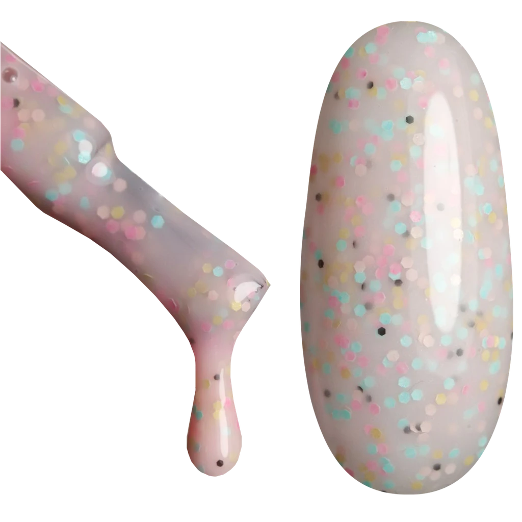 GL 2134 BLACK Gel Polish Skittles 05 15g. TPO FREE