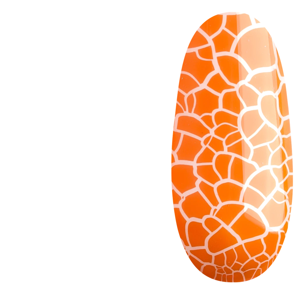GL 3052 BLACK Gel Polish Craquelure Orange 15g TPO FREE