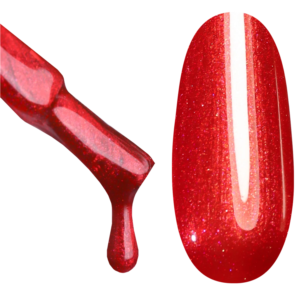 GL 3176 GOLD Gel Polish Ruby Red 02 15g TPO FREE