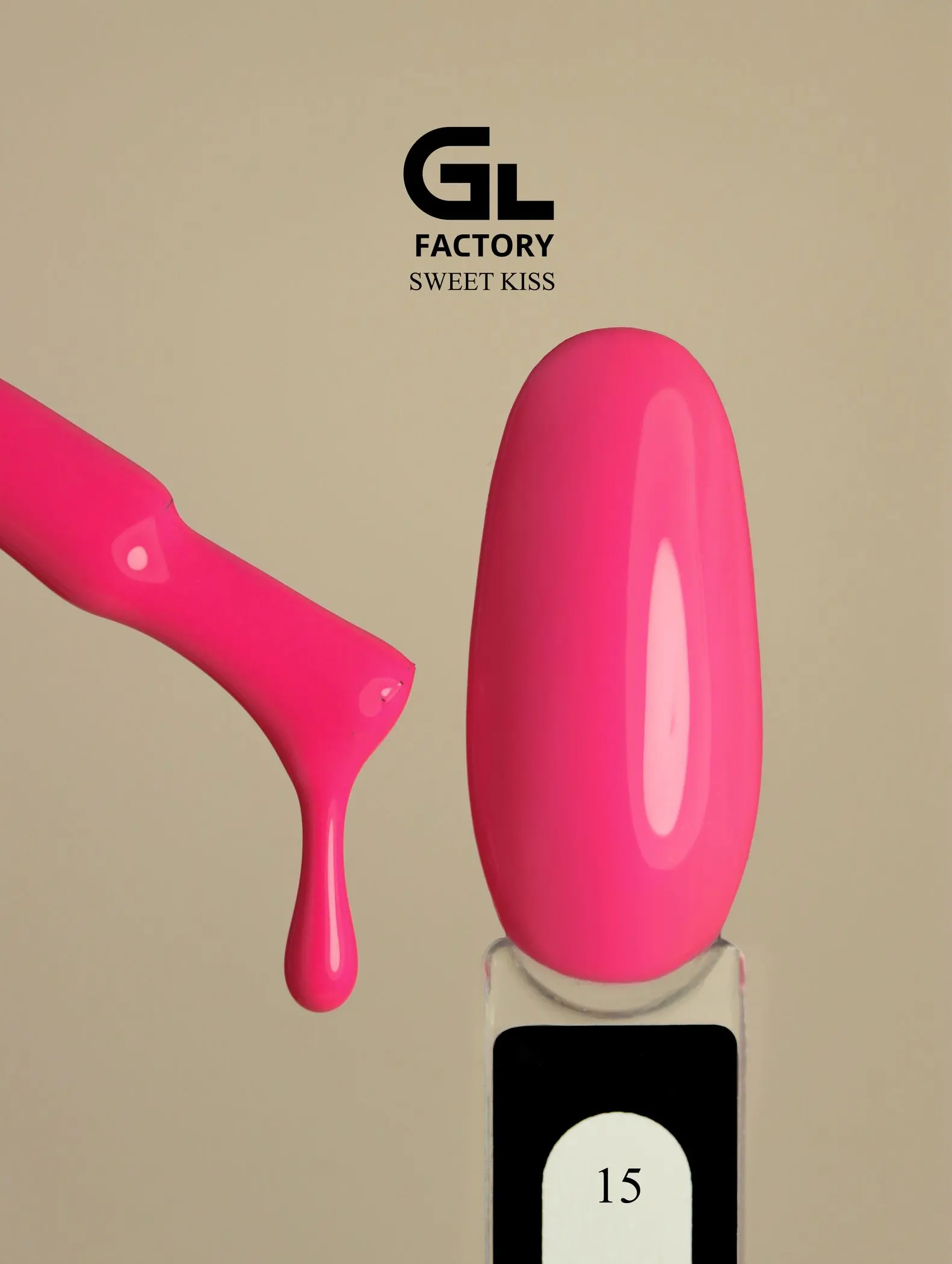 GL 1018 BLACK Gel Polish Sweet Kiss 15 15g TPO FREE