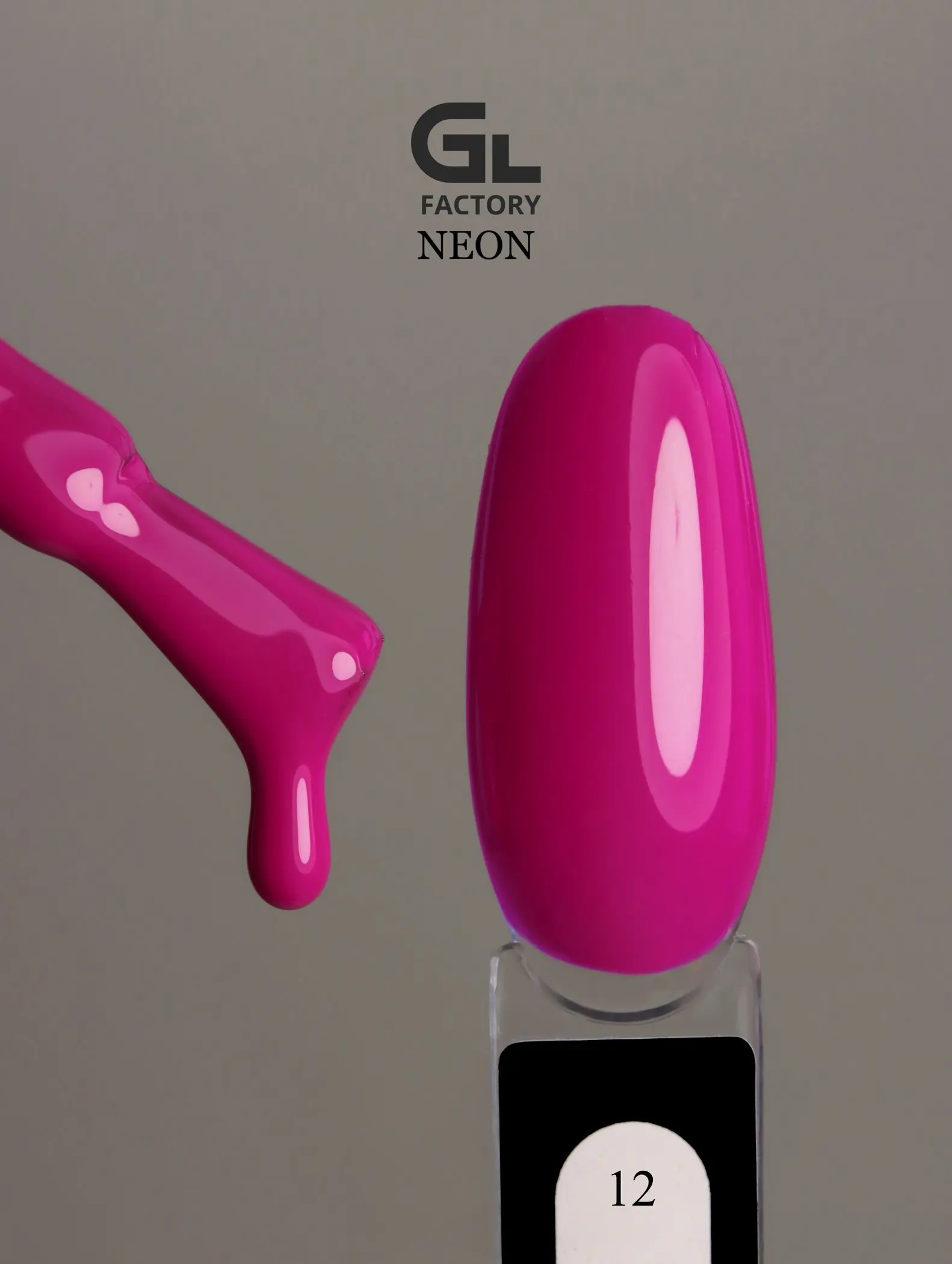GL 1021 BLACK Gel Polish Neon 12 15g TPO FREE