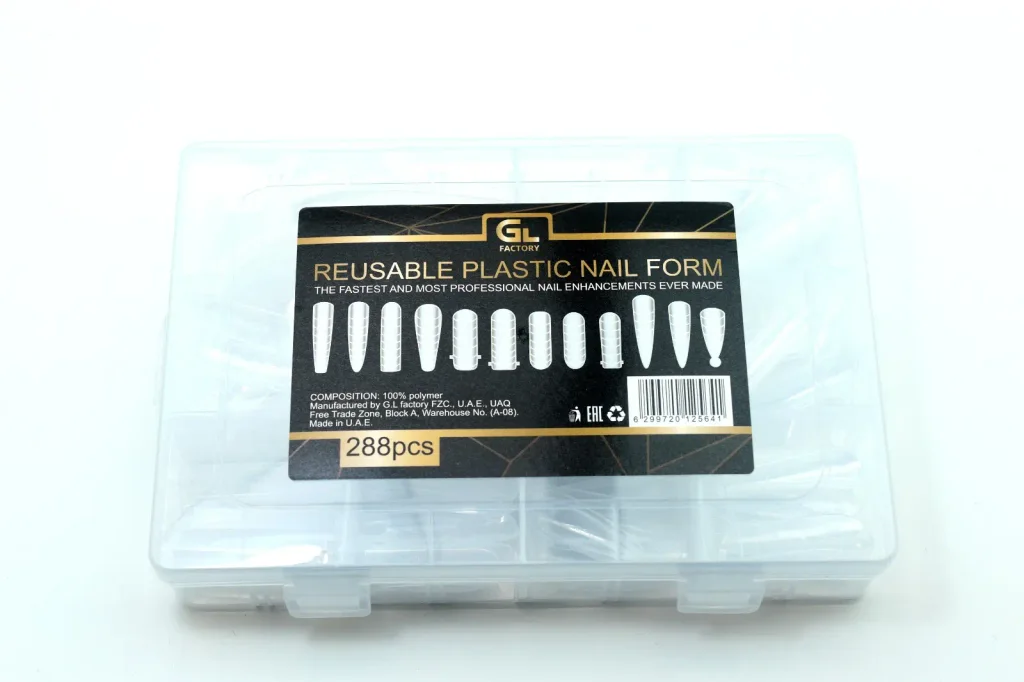 1371 Reusable Plastic Nail Form 288pcs image 3