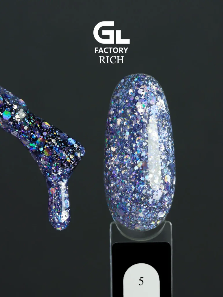 GL 2042 BLACK Gel Polish Rich 05 15g TPO FREE