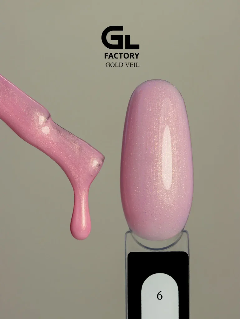 GL 2105 BLACK Gel Polish Gold Veil 06 15g TPO FREE