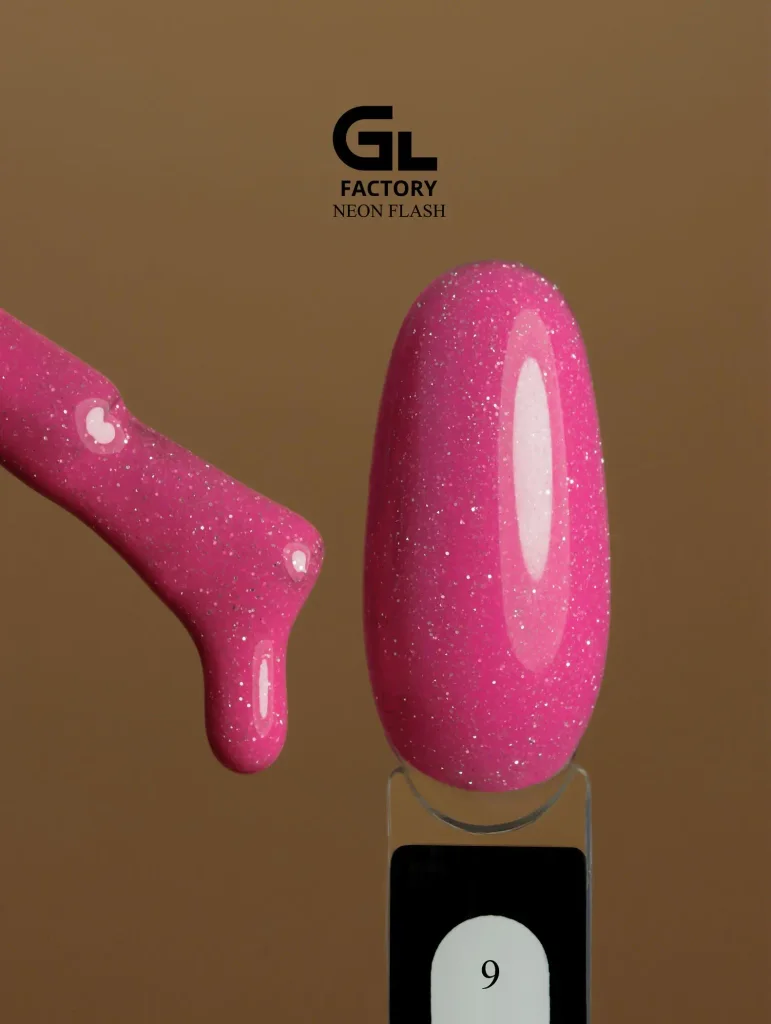 GL 2156 BLACK Gel Polish Neon Flash 09 15g TPO FREE