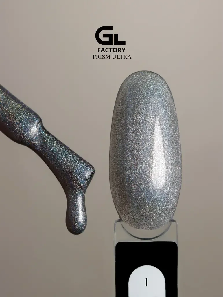 GL 2198 BLACK Gel Polish Prism Ultra 01 15g TPO FREE
