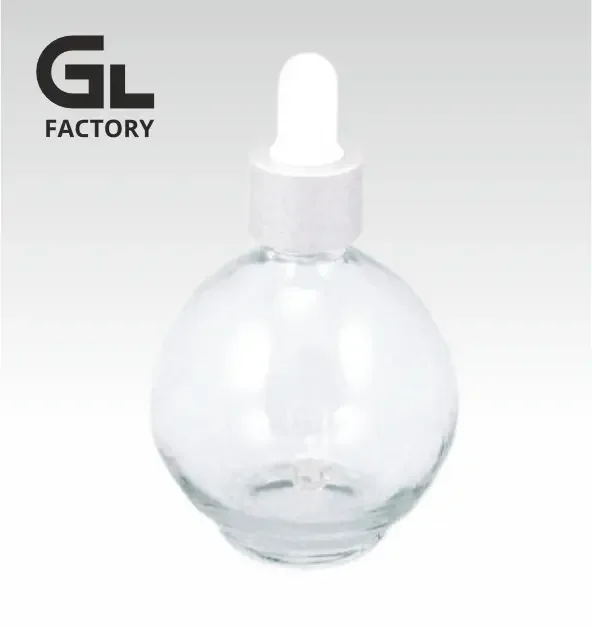 № 34 75ml glass bottle transparent (light bulb)