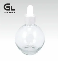 № 34 75ml glass bottle transparent (light bulb) image 1
