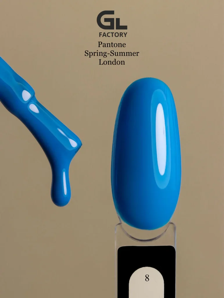 1008 Pantone Spring-Summer London Black Color Gel Polish Pantone Spring-Summer London 8 g 15 15 g