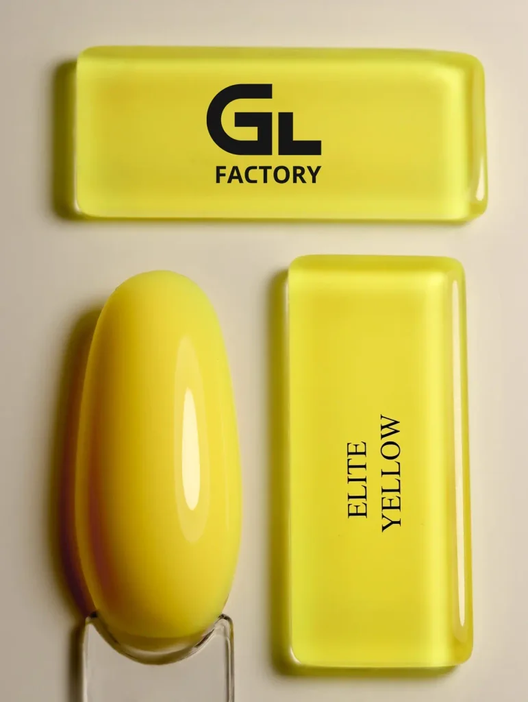 1063 Elite Yellow Black Color Gel Polish Elite Yellow g 15 15 g