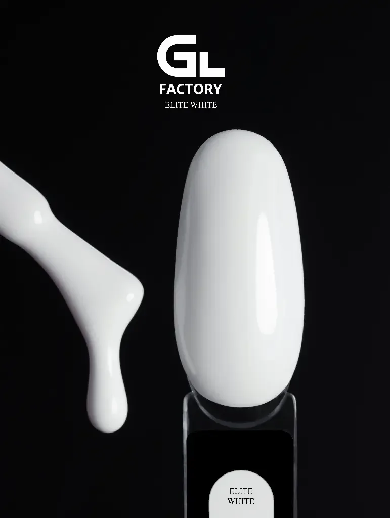 1107 Elite White Black Color Gel Polish Elite White g 15 15 g