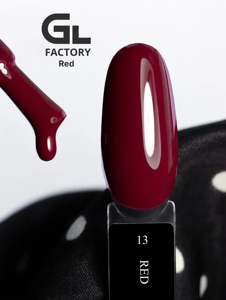 1192 Red Black Color Gel Polish Red 13 g 15 15 g