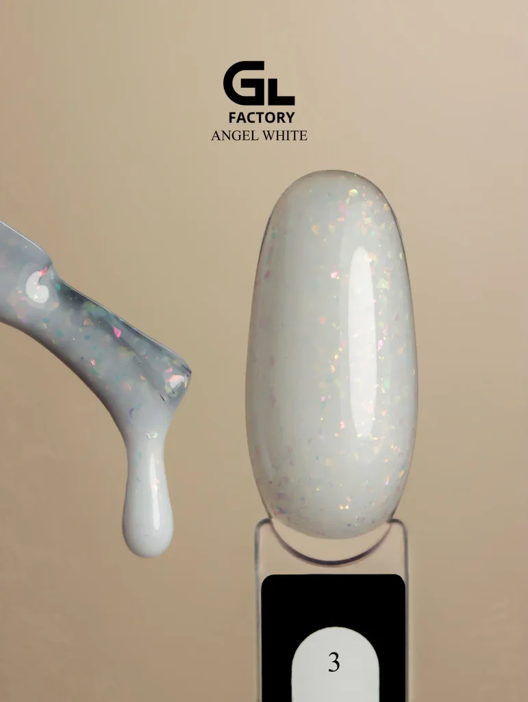 2083 Angel White Black Color Gel Polish Angel White 3 g 15 15 g