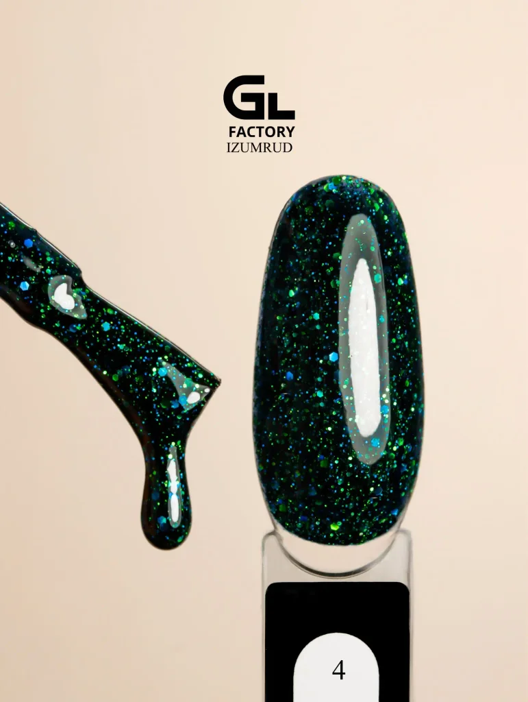2191 Izumrud Black Color Gel Polish Izumrud 4 g 15 15 g