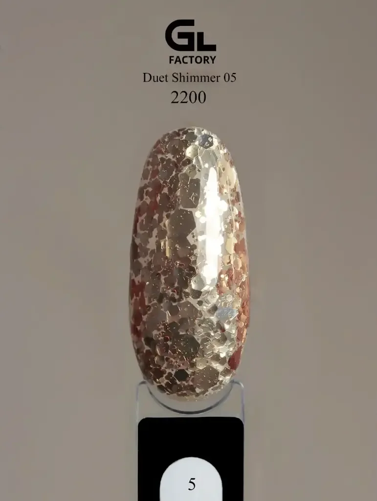 2200 Duet Shimmer Black Color Gel Polish Duet Shimmer 5 g 15 15 g