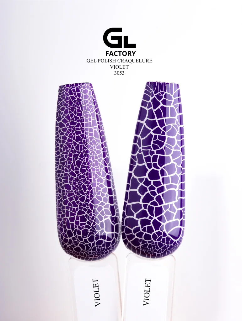 3053 Craquelure Violet Gold Color Gel Polish Craquelure Violet g 15 15 g