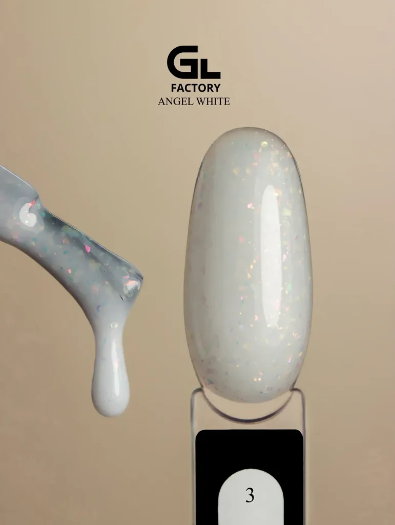 GL-2083 Angel White Gel Polish Black