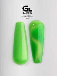 GL-2122 Neon Cat Eye Gel Polish Black image 1