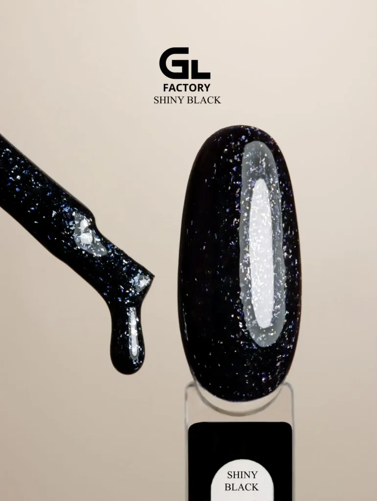 GL-2148 Shiny Black Gel Polish Black