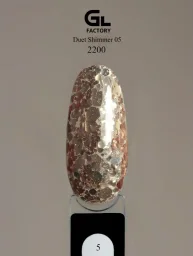 GL-2200 Duet Shimmer Gel Polish Black image 1