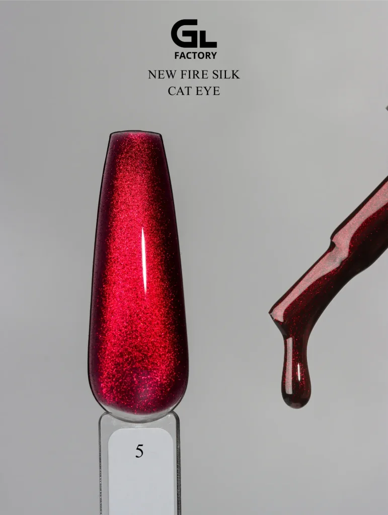 GL-3161 Fire Silk Cat Eye Gel Polish Black