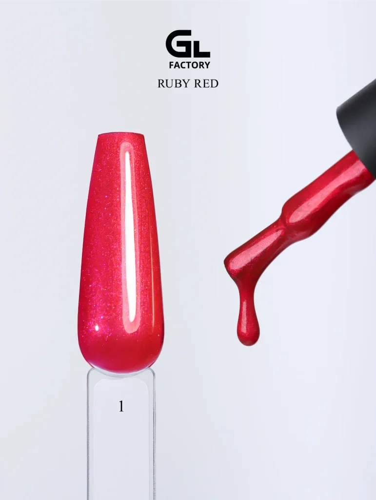3175 Ruby Red Black Color Gel Polish Ruby Red 1 g 15 15 g