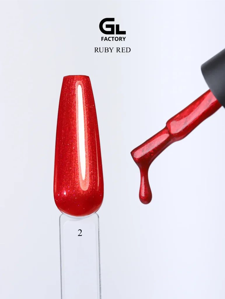 3176 Ruby Red Black Color Gel Polish Ruby Red 2 g 15 15 g