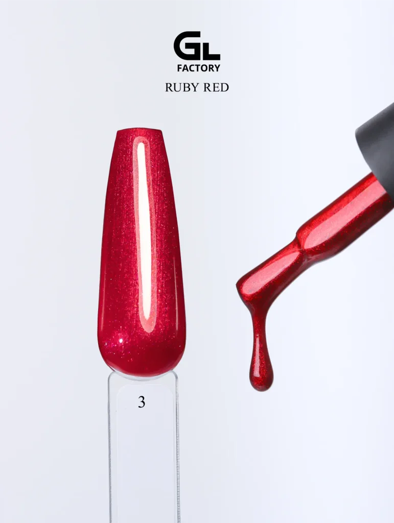 3177 Ruby Red Black Color Gel Polish Ruby Red 3 g 15 15 g