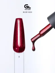 37640 Color Ruby Red Black Gel Polish 15 g