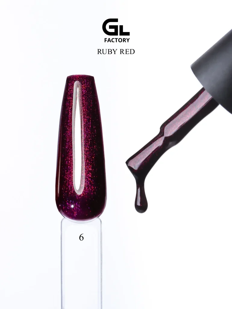 3180 Ruby Red Black Color Gel Polish Ruby Red 6 g 15 15 g