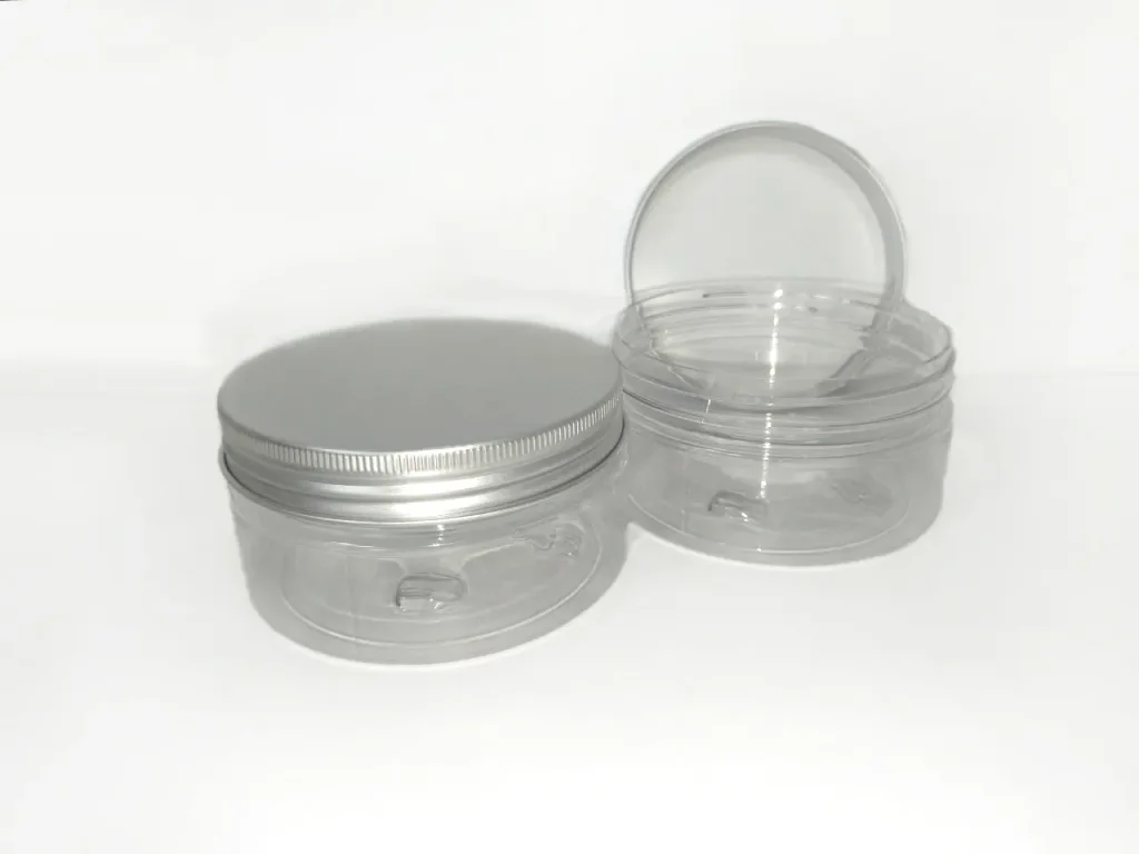 № 82 Jar Plastic transparent with aluminum Cap 150ml