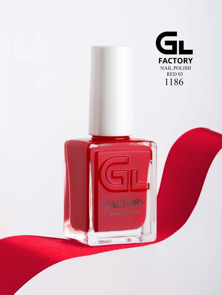 1186 Red Color Gel Polish Red 3 image 2