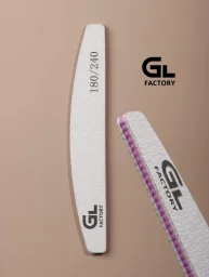 6887 Tools Nail File Grit 180/240 Half moonscape shape